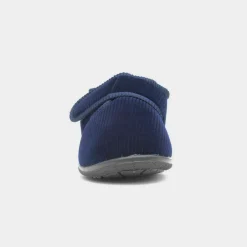 Zak Mens Navy Wider Fitting Slipper*Jo & Joe Online