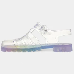 Maxi Womens Multi Rainbow Jelly Sandal*JuJu Hot