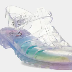 Maxi Womens Multi Rainbow Jelly Sandal*JuJu Hot