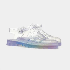 Maxi Womens Multi Rainbow Jelly Sandal*JuJu Hot