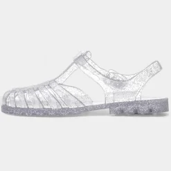 Reilly Womens Silver Glitter Jelly Sandal*JuJu Hot