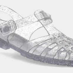 Reilly Womens Silver Glitter Jelly Sandal*JuJu Hot