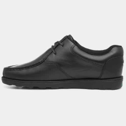 Fragma Mens Black Leather Lace Up Shoe*Kickers New