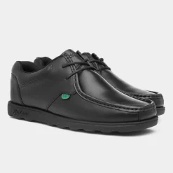 Fragma Mens Black Leather Lace Up Shoe*Kickers New