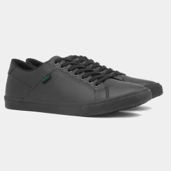 Kody Kids Black Leather School Shoe*Kickers Clearance