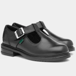 Lach Girls Leather T-Bar Shoe*Kickers Discount