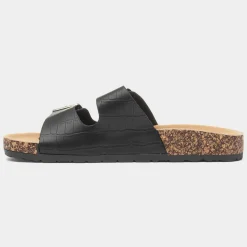 Abby Womens Double Buckle Mule Sandal*Krush Discount