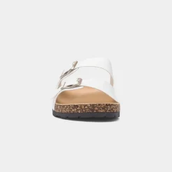 Abby Womens Double Buckle Mule Sandal*Krush Sale