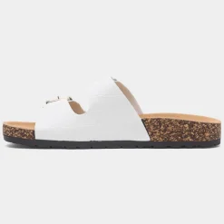 Abby Womens Double Buckle Mule Sandal*Krush Sale