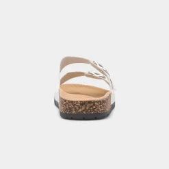 Abby Womens Double Buckle Mule Sandal*Krush Sale