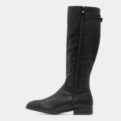 Alina Womens Black Wider Fit Knee High Boot*Krush Sale