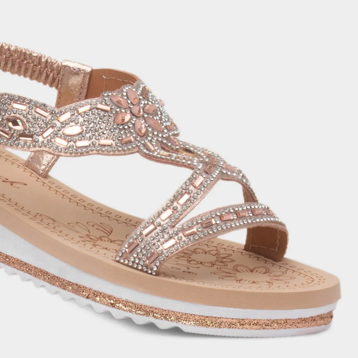 Ana Womens Rose Diamante Sandal*Krush Online