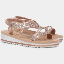 Ana Womens Rose Diamante Sandal*Krush Online