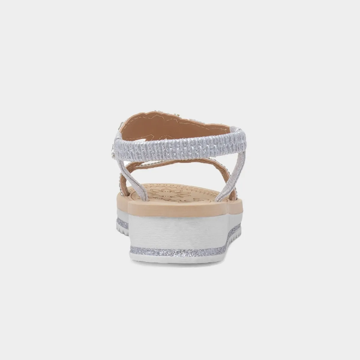 Ana Womens Silver Diamante Sandal*Krush Fashion