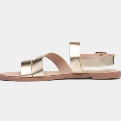Blaire Womens Gold Strappy Sandal*Krush New