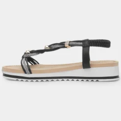 Ciara Womens Wedge Diamante Sandal*Krush Fashion