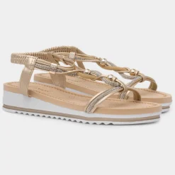 Ciara Womens Wedge Diamante Sandal*Krush New