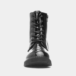 Claire Womens Black Patent Ankle Boot*Krush Fashion