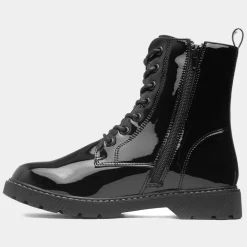 Claire Womens Black Patent Ankle Boot*Krush Fashion