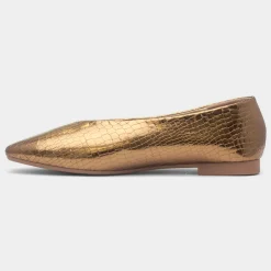 Erin Womens Bronze Ballerina*Krush Fashion