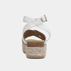 Gabriella Womens White Wedge Sandal*Krush Best