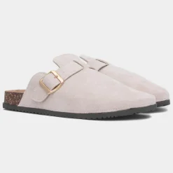 Imogen Womens Taupe Mule Sandal*Krush Fashion