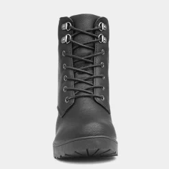 Juliette Womens Black Lace Up Heeled Boot*Krush Clearance