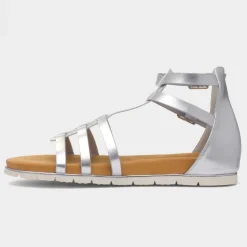 Lynn Womens Silver Gladiator Sandal*Krush Sale