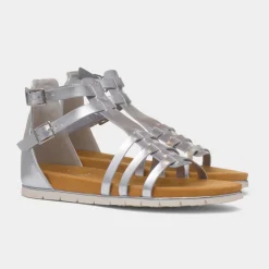 Lynn Womens Silver Gladiator Sandal*Krush Sale