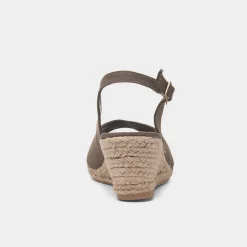 Mae Womens Olive Wedge Sandal*Krush Outlet