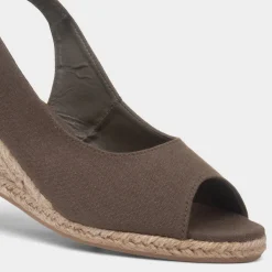 Mae Womens Olive Wedge Sandal*Krush Outlet