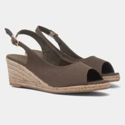Mae Womens Olive Wedge Sandal*Krush Outlet
