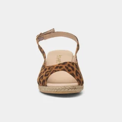 Mae Womens Leopard Wedge Sandal*Krush Clearance