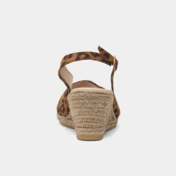 Mae Womens Leopard Wedge Sandal*Krush Clearance