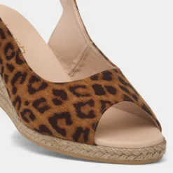 Mae Womens Leopard Wedge Sandal*Krush Clearance