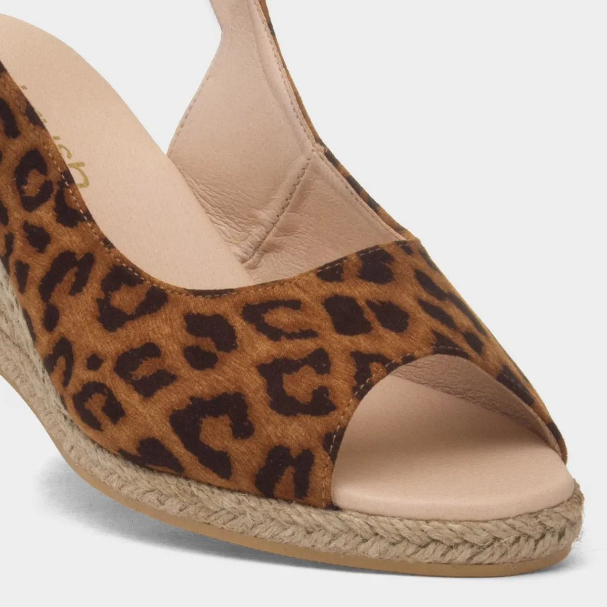 Mae Womens Leopard Wedge Sandal*Krush Clearance