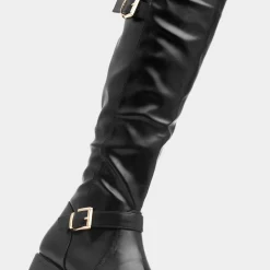 Nova Womens Black Knee High Boot*Krush Outlet