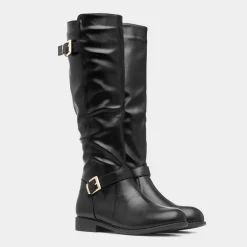 Nova Womens Black Knee High Boot*Krush Outlet