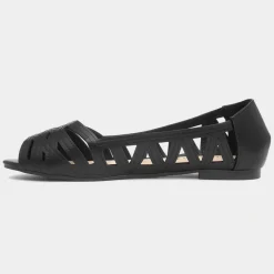 Renee Womens Open Toe Ballerina*Krush Sale