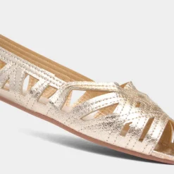 Renee Womens Open Toe Ballerina*Krush Outlet