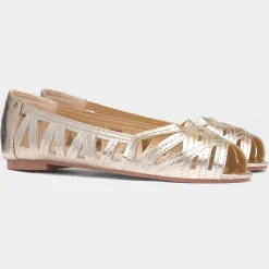 Renee Womens Open Toe Ballerina*Krush Outlet