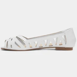 Renee Womens Open Toe Ballerina*Krush Discount