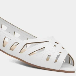 Renee Womens Open Toe Ballerina*Krush Discount