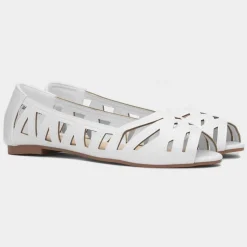 Renee Womens Open Toe Ballerina*Krush Discount