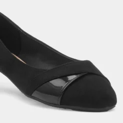 Roxxi Womens Black Wider Fitting Ballerina*Krush New