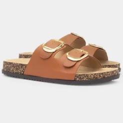 Tara Womens Double Buckle Sandal*Krush New