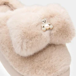 Womens Teddy Bear Mule Slipper*Krush Outlet