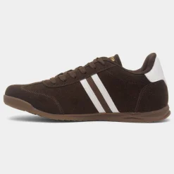 Tackle Mens Chocolate Lace Up Trainer*Lambretta Clearance