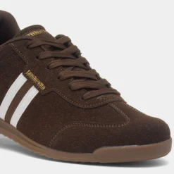 Tackle Mens Chocolate Lace Up Trainer*Lambretta Clearance