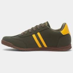 Tackle Mens Khaki Lace Up Trainer*Lambretta Discount